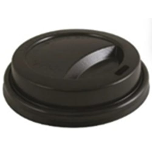 Black Lid, Individually Wrapped, Fits 10-16 oz Hot Cups